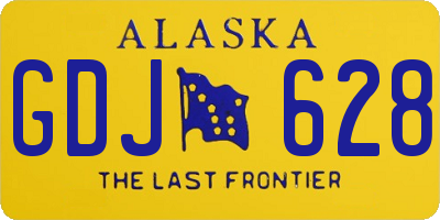 AK license plate GDJ628
