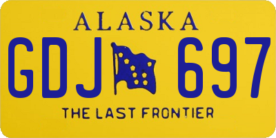 AK license plate GDJ697