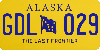AK license plate GDL029
