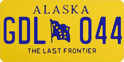 AK license plate GDL044