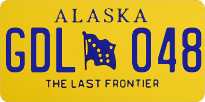 AK license plate GDL048