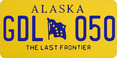 AK license plate GDL050