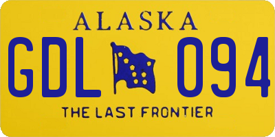 AK license plate GDL094