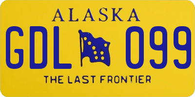 AK license plate GDL099