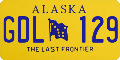 AK license plate GDL129