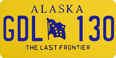 AK license plate GDL130