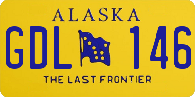 AK license plate GDL146