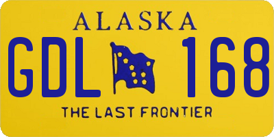 AK license plate GDL168