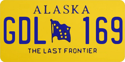 AK license plate GDL169