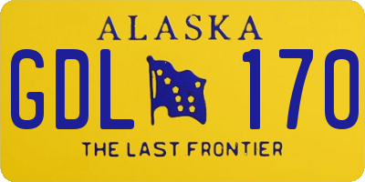 AK license plate GDL170