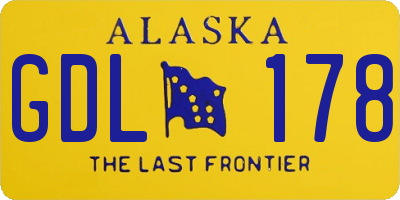 AK license plate GDL178