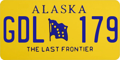 AK license plate GDL179