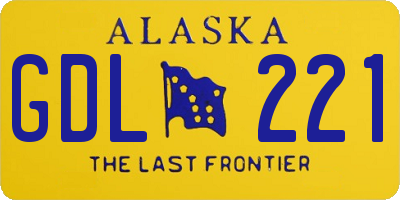 AK license plate GDL221