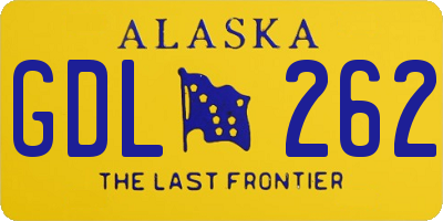 AK license plate GDL262