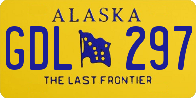 AK license plate GDL297
