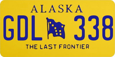 AK license plate GDL338