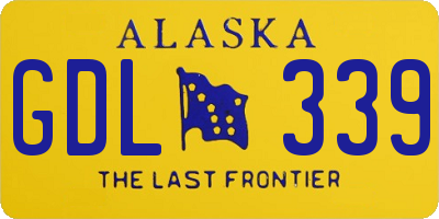 AK license plate GDL339