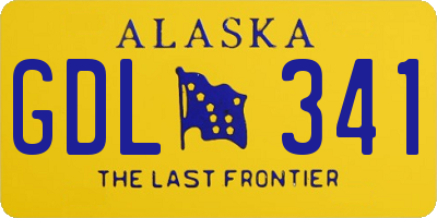 AK license plate GDL341