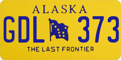 AK license plate GDL373
