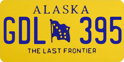 AK license plate GDL395
