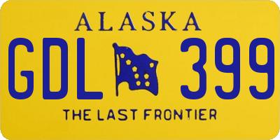 AK license plate GDL399