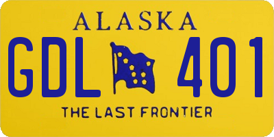 AK license plate GDL401