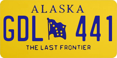 AK license plate GDL441