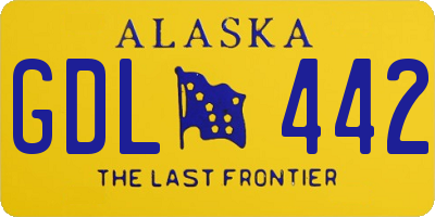 AK license plate GDL442
