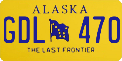 AK license plate GDL470
