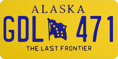 AK license plate GDL471