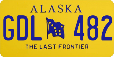 AK license plate GDL482
