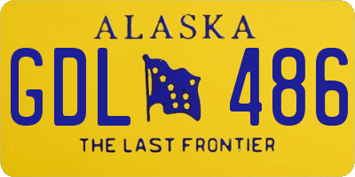 AK license plate GDL486