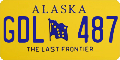 AK license plate GDL487