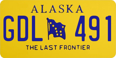 AK license plate GDL491