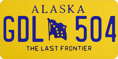 AK license plate GDL504