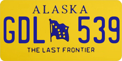 AK license plate GDL539