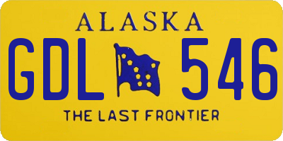 AK license plate GDL546