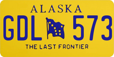 AK license plate GDL573