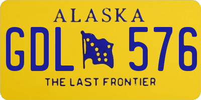 AK license plate GDL576