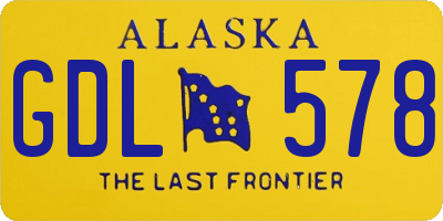 AK license plate GDL578
