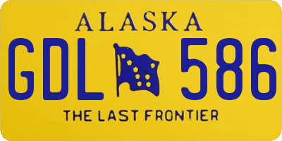 AK license plate GDL586