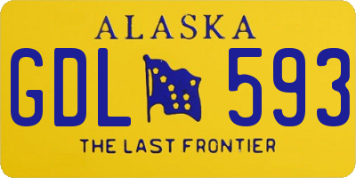 AK license plate GDL593
