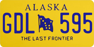 AK license plate GDL595