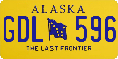 AK license plate GDL596