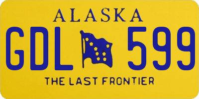 AK license plate GDL599