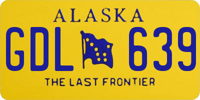 AK license plate GDL639