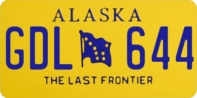AK license plate GDL644