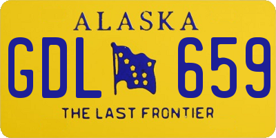 AK license plate GDL659