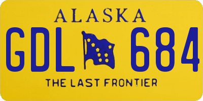 AK license plate GDL684