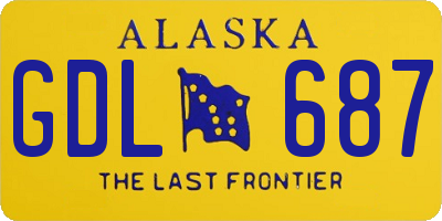 AK license plate GDL687